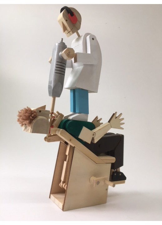 Demon Dentist Automata 3d Moving Wooden Model Kit by Timberkits Funny Painful for sale online 